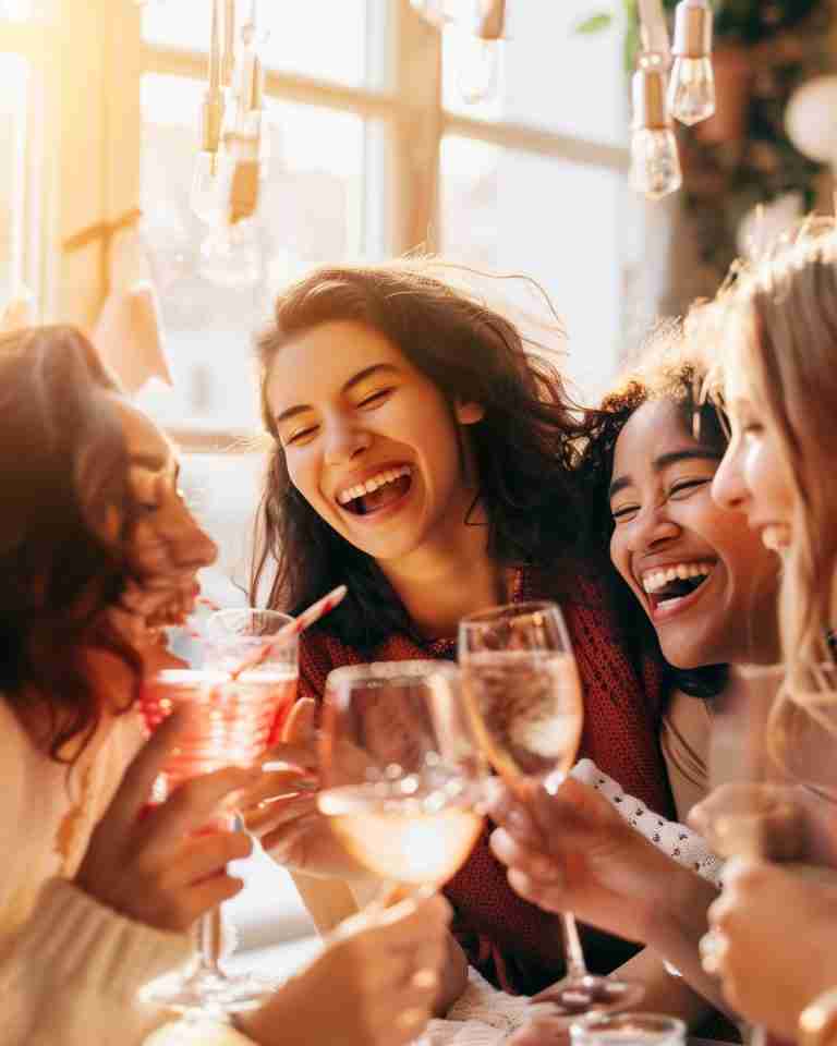 Ladies enjoying some drinks together